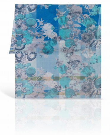 Палантин Женский SN-WATER.FL/BLUE.DULL